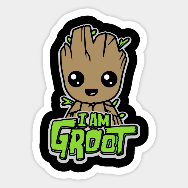 Baby Groot Groot Sticker TeePublic